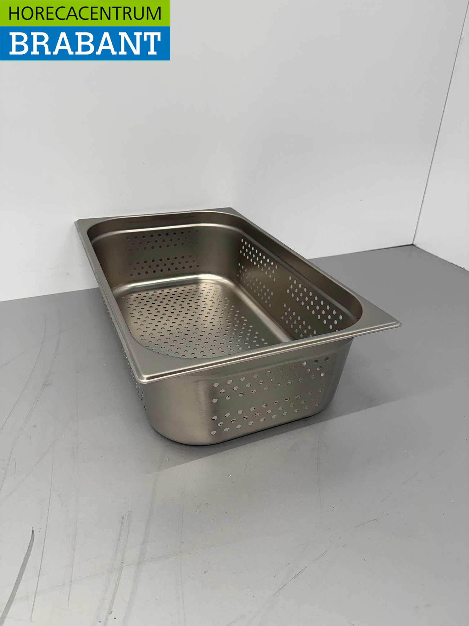 HCB RVS Geperforeerde gastronorm bak GN bak 1/1 Diepte 150 mm Horeca - Afbeelding 4