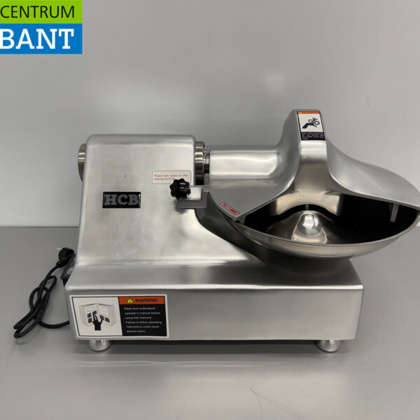 HCB RVS Bowlcutter Cutter Vleescutter Groentecutter 6 liter 230V Horeca