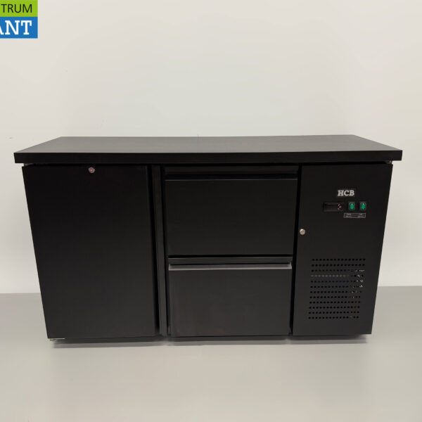HCB Backbar Barkoeling 1 deur en 2 laden 280 liter 146,5 cm 230V Horeca