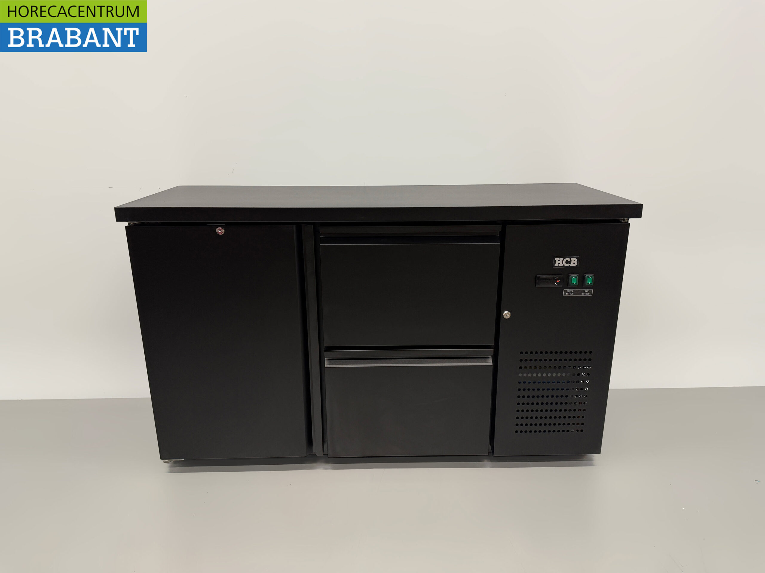 HCB Backbar Barkoeling 1 deur en 2 laden 280 liter 146,5 cm 230V Horeca