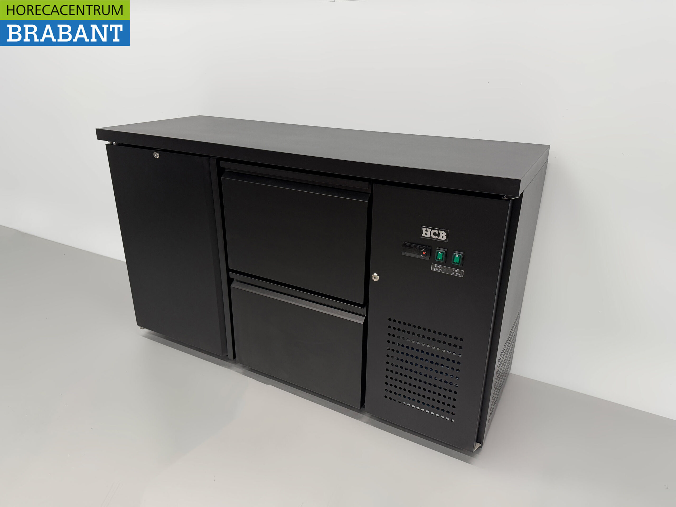 HCB Backbar Barkoeling 1 deur en 2 laden 280 liter 146,5 cm 230V Horeca - Afbeelding 2