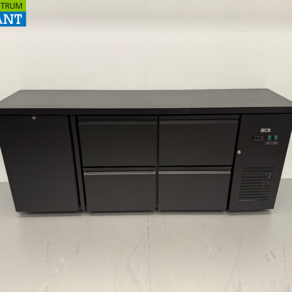 HCB Backbar Barkoeling 1 deur en 4 laden 425 liter 200,5 cm 230V Horeca