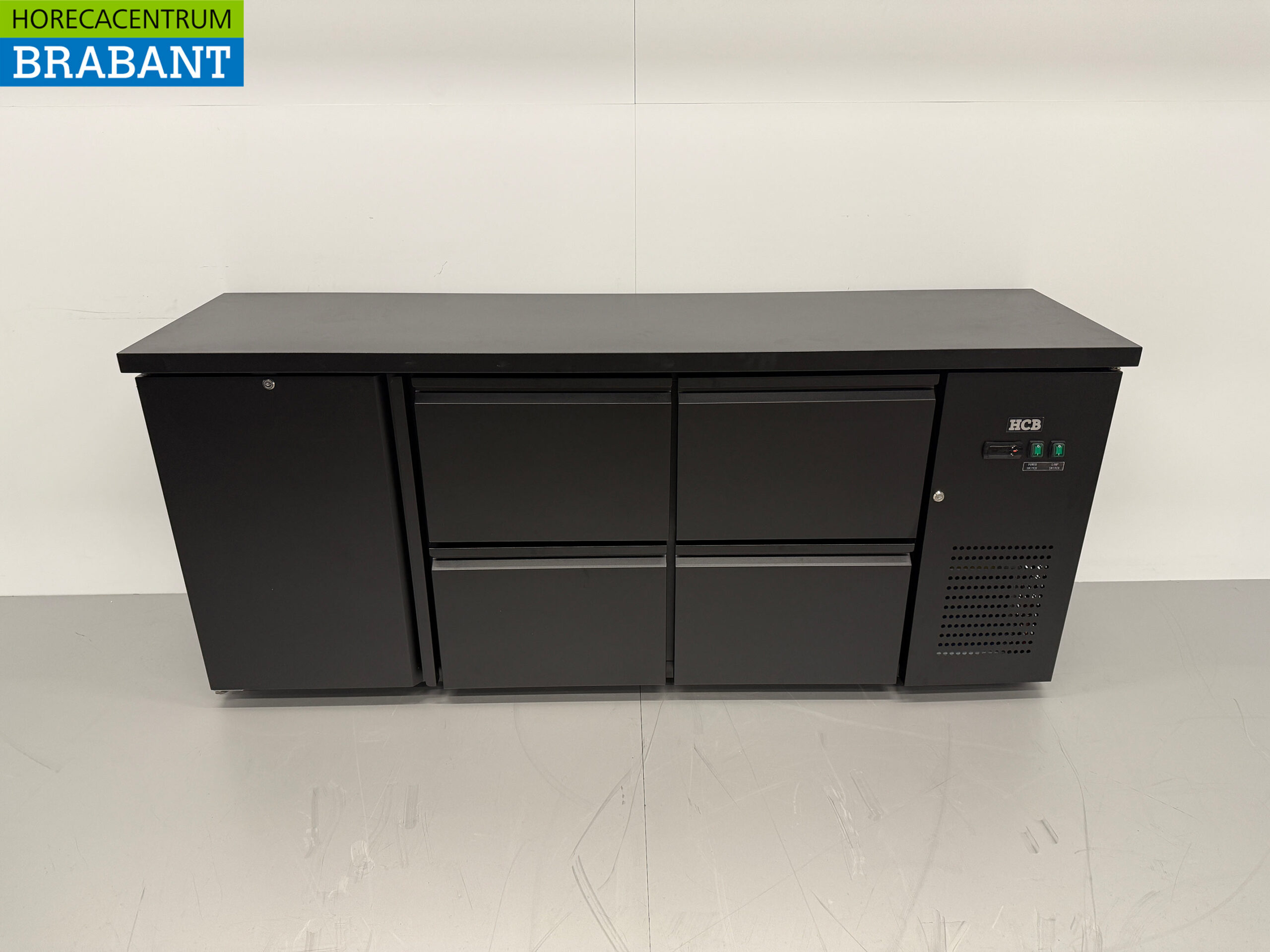 HCB Backbar Barkoeling 1 deur en 4 laden 425 liter 200,5 cm 230V Horeca