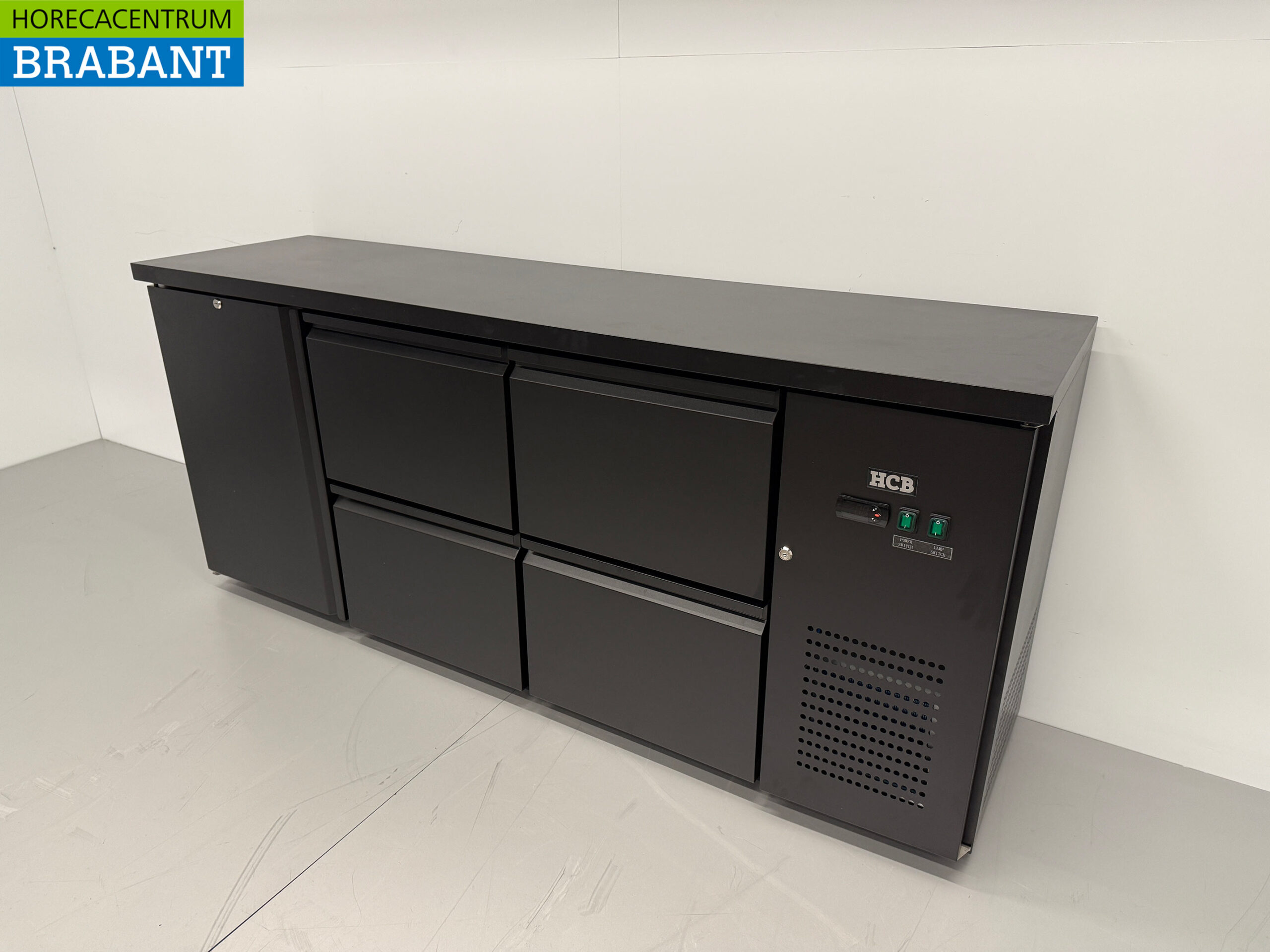 HCB Backbar Barkoeling 1 deur en 4 laden 425 liter 200,5 cm 230V Horeca - Afbeelding 2