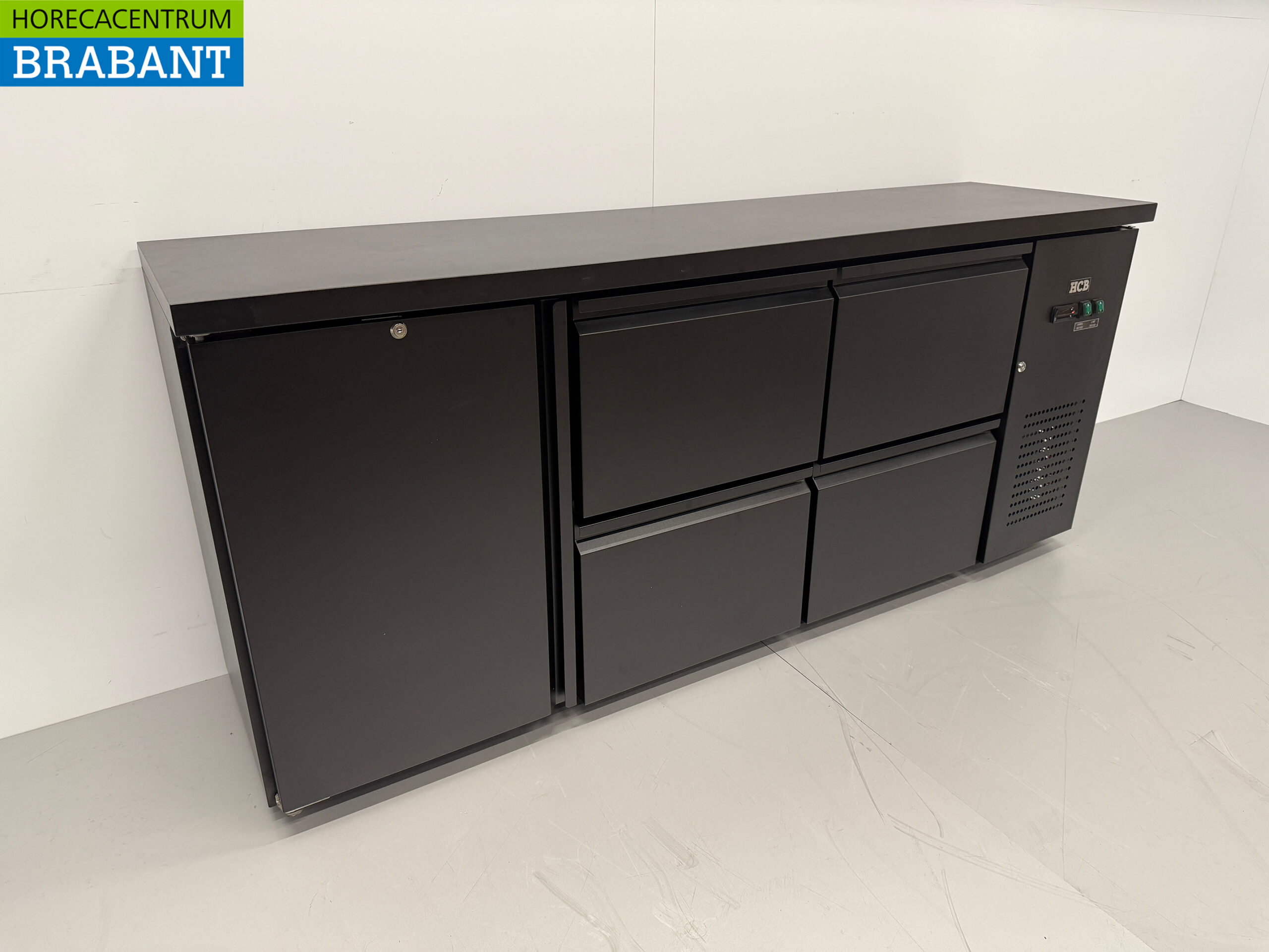 HCB Backbar Barkoeling 1 deur en 4 laden 425 liter 200,5 cm 230V Horeca - Afbeelding 3