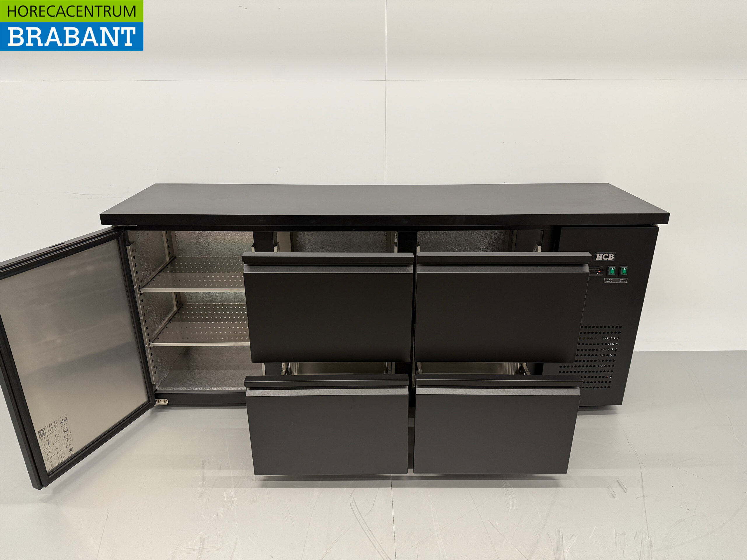 HCB Backbar Barkoeling 1 deur en 4 laden 425 liter 200,5 cm 230V Horeca - Afbeelding 4