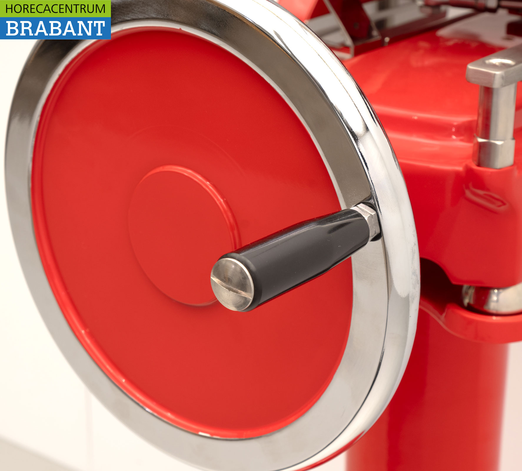 HCB Handmatige Vliegwiel Snijmachine 300 mm – Incl. Onderstel – Rood Horeca Slagerij - Afbeelding 9