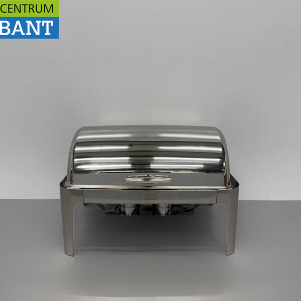HCB Chafing Dish Rolltop RVS – 9 liter – 2 x 1/2 GN Horeca