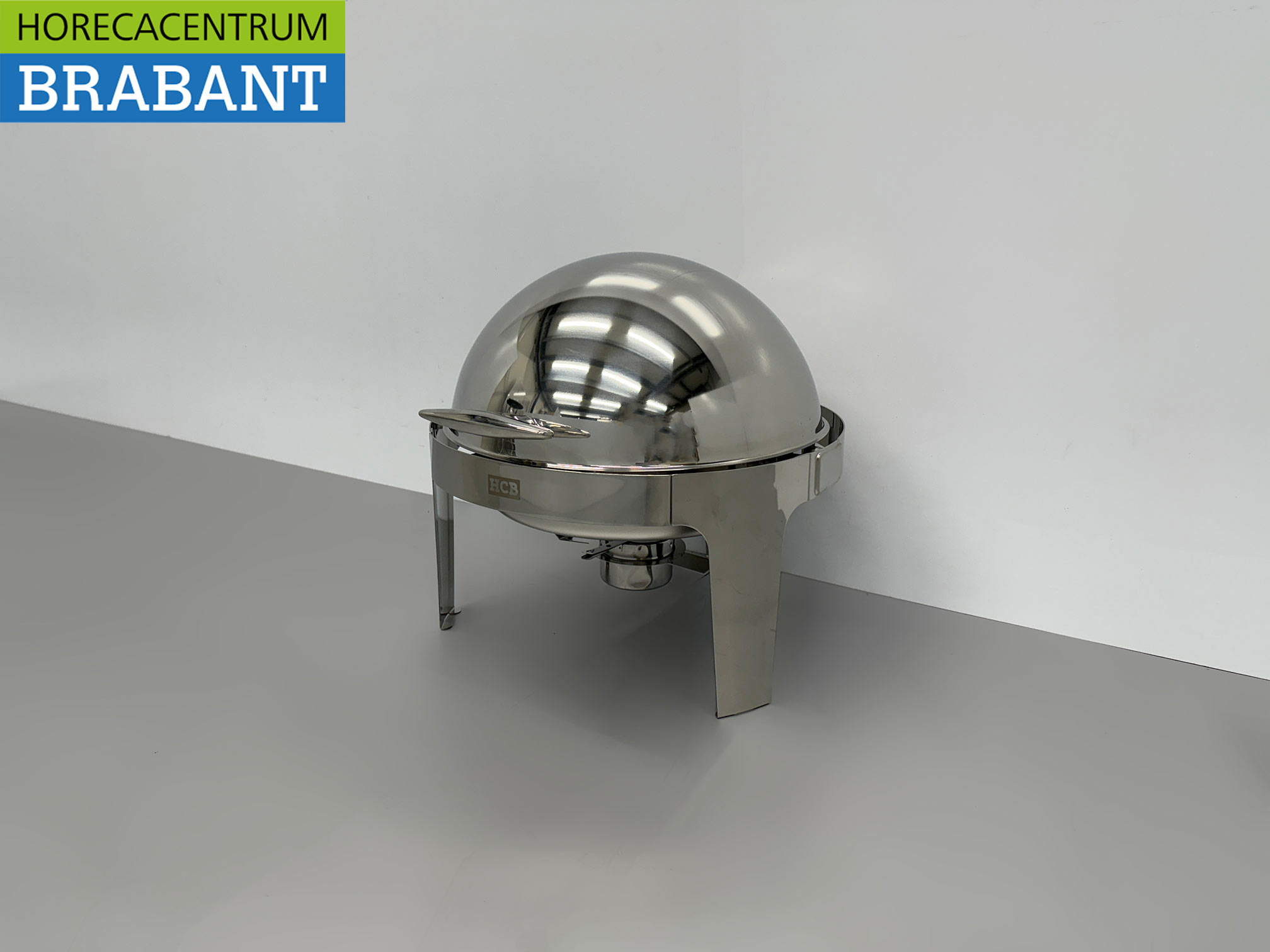 HCB Ronde Chafing Dish Rolltop RVS – 6 liter – Horeca - Afbeelding 2