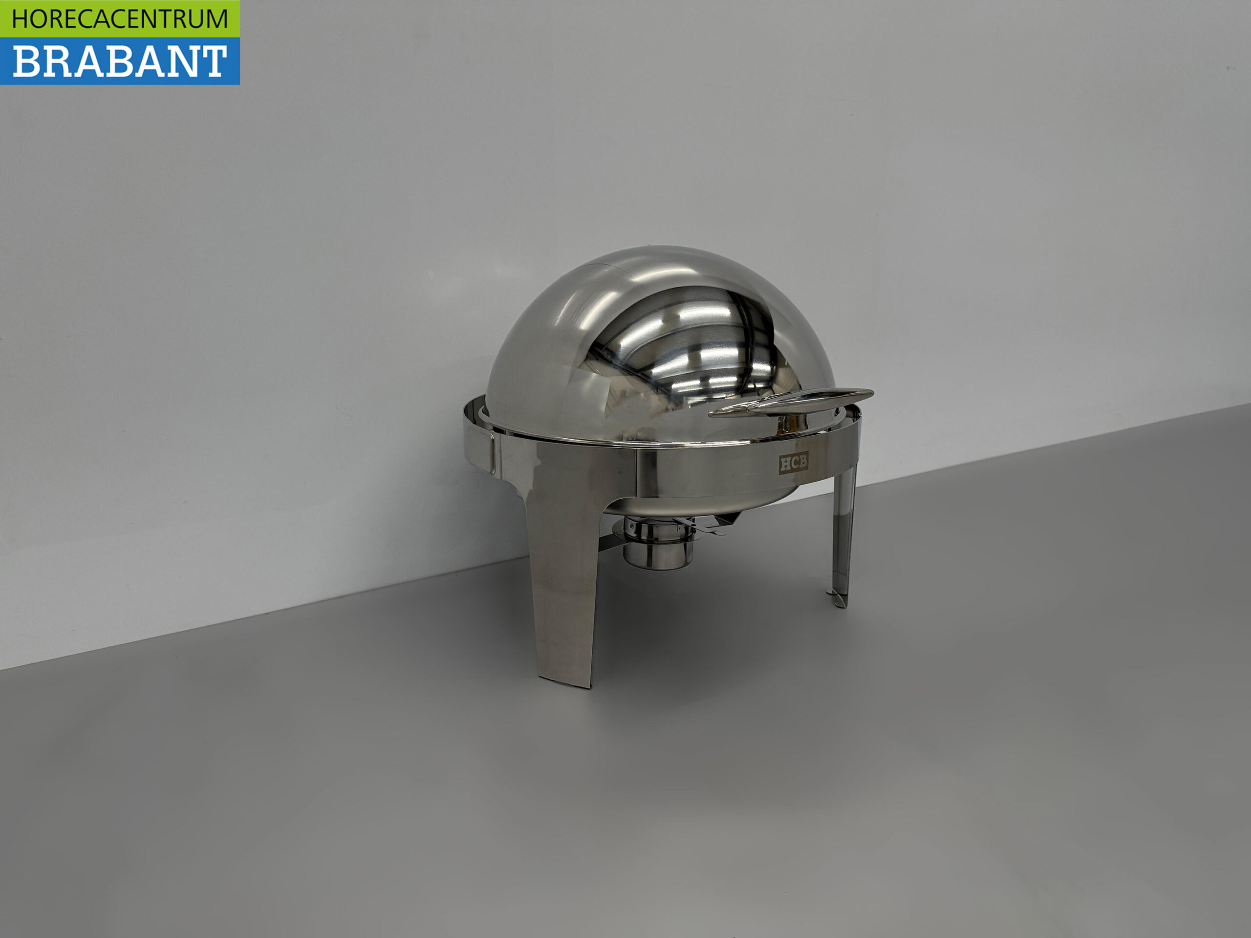 HCB Ronde Chafing Dish Rolltop RVS – 6 liter – Horeca - Afbeelding 3