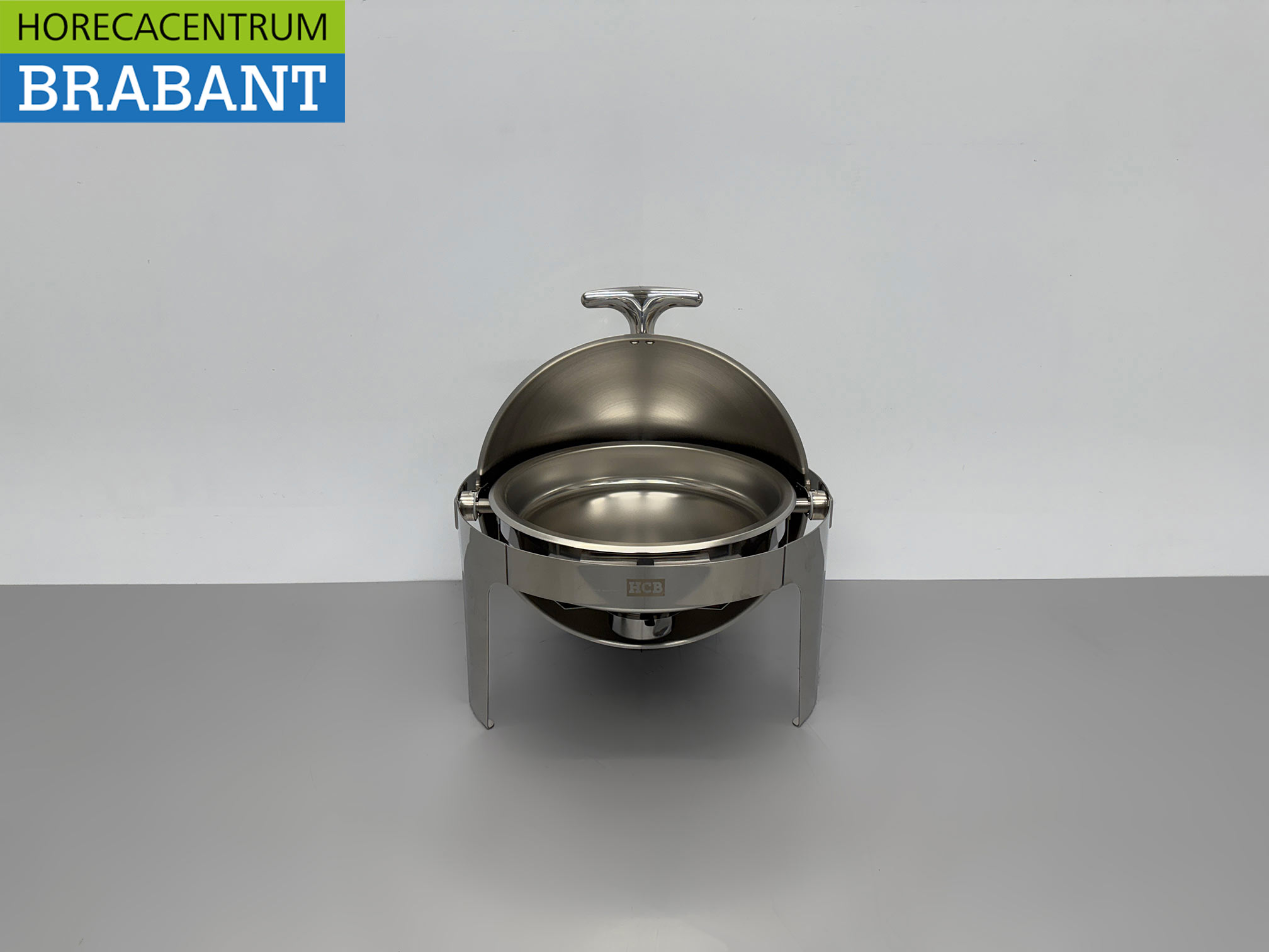 HCB Ronde Chafing Dish Rolltop RVS – 6 liter – Horeca - Afbeelding 4