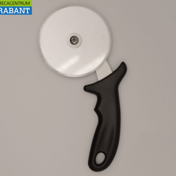 HCB RVS Pizzasnijder Ø 10 cm, lengte 23 cm Horeca