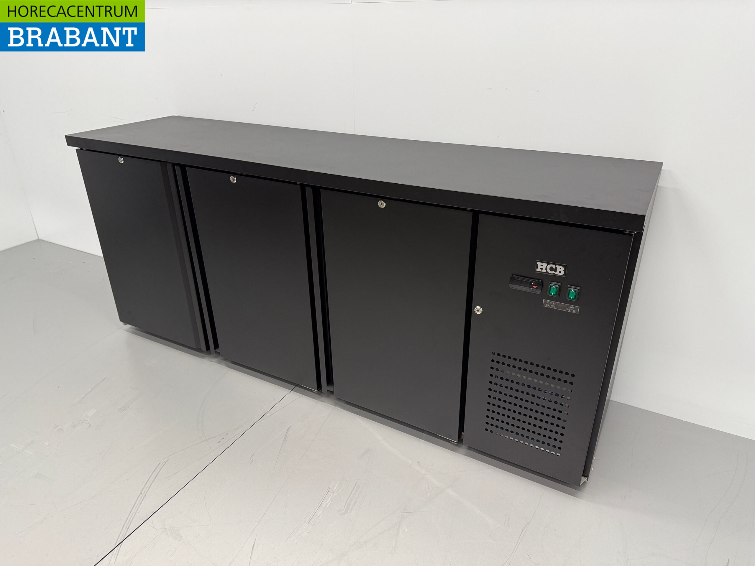 HCB Backbar Barkoeling 3 deuren 425 liter 200,5 cm 230V Horeca - Afbeelding 2