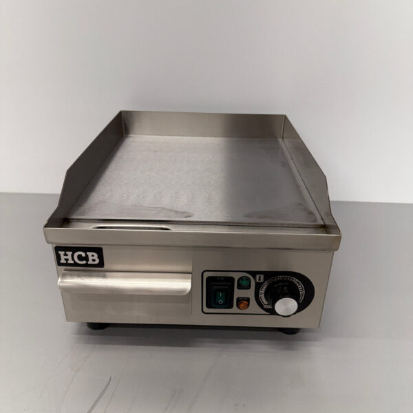 HCB RVS Grillplaat Bakplaat Glad 36 cm 230V Horeca