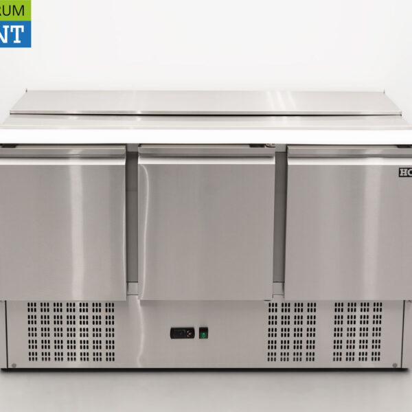 HCB RVS Saladette Saladiere Koelwerkbank 136,5 cm 230V Horeca