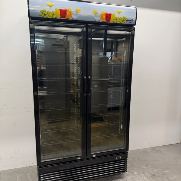 Combisteel Dubbeldeurs Glasdeurkoeling Verrijdbaar 758 liter 230V Horeca