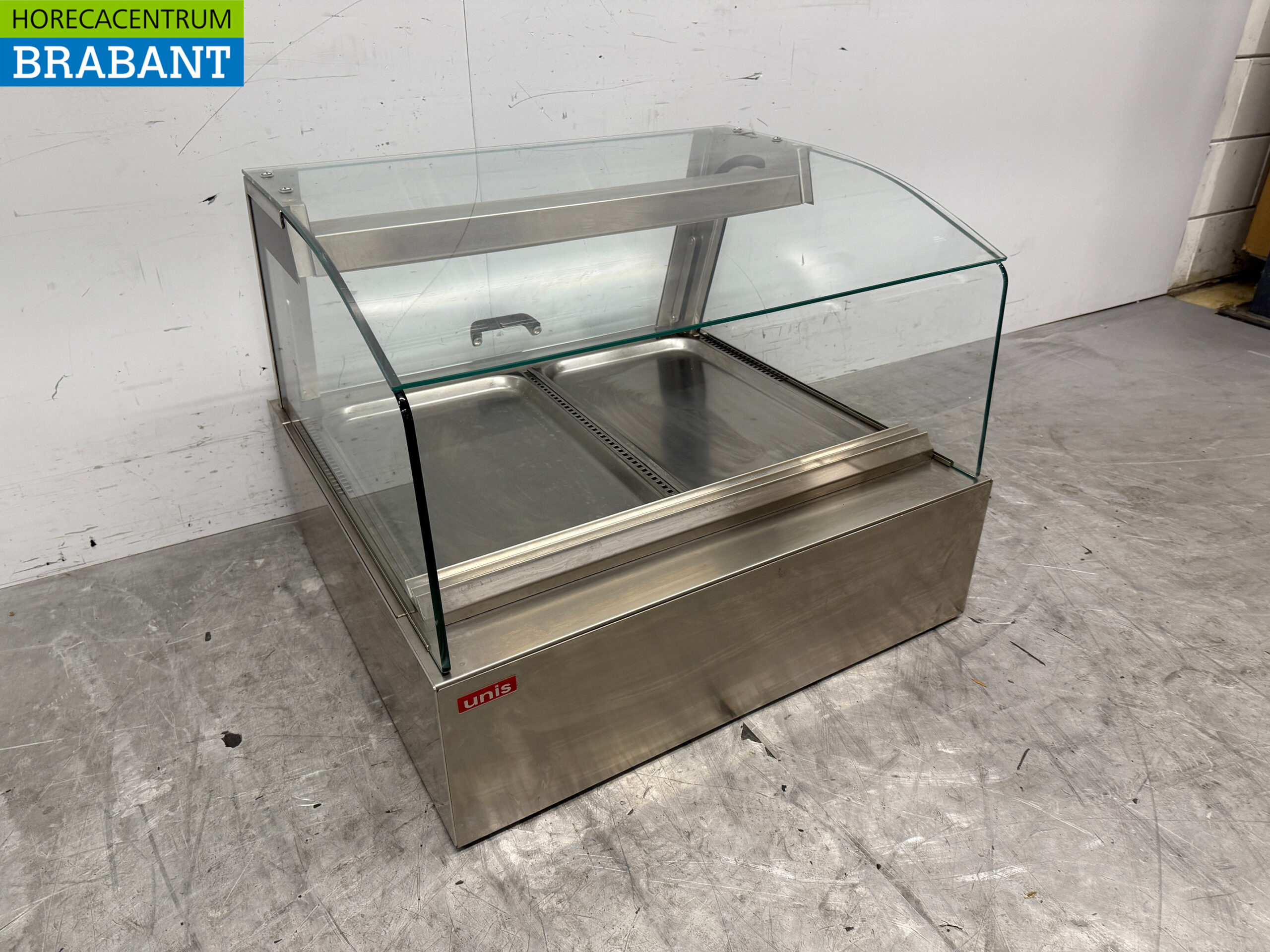 RVS Unis Warmhoudvitrine 2 x 1/1 GN 230V Horeca - Afbeelding 3