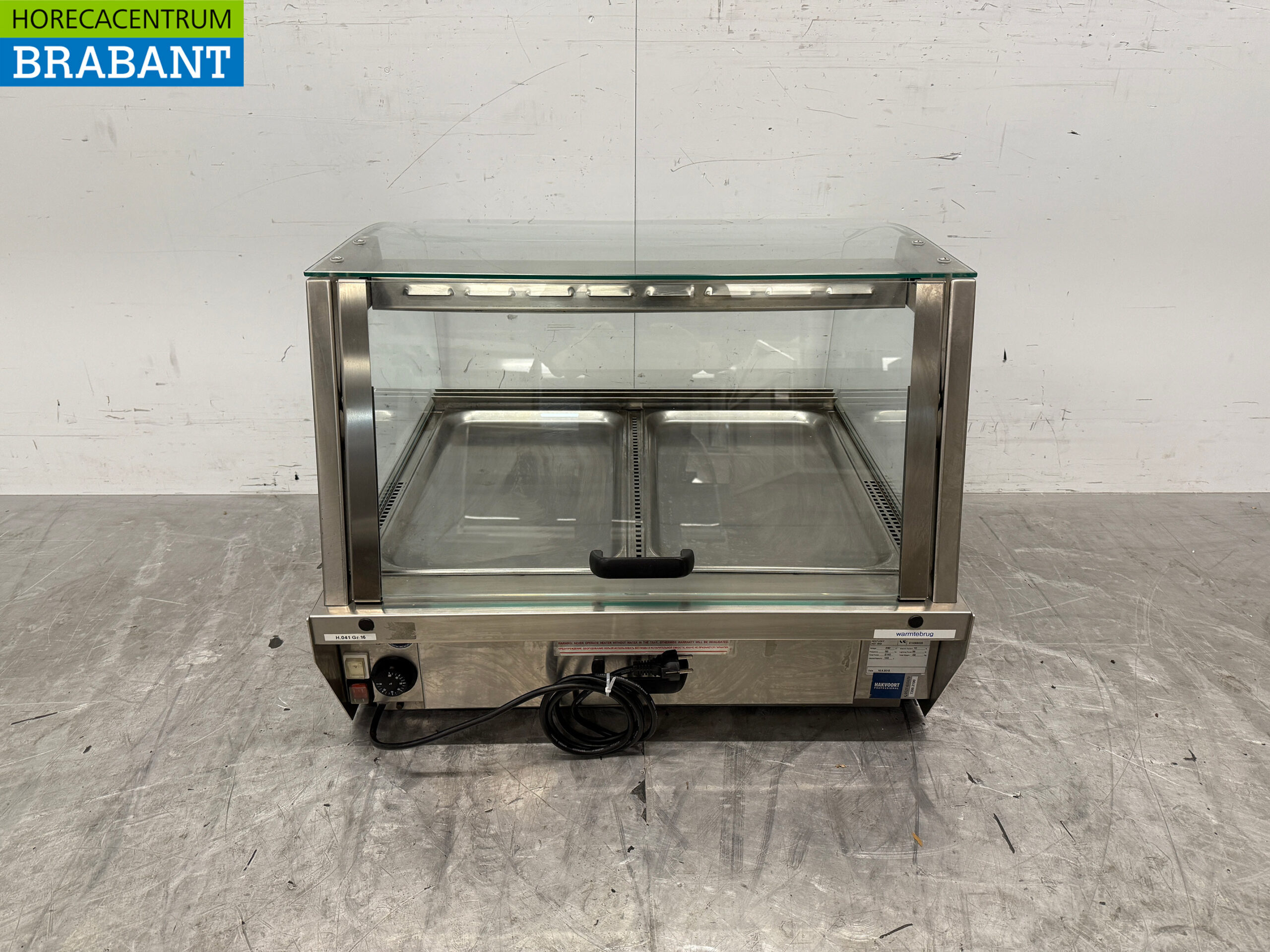 RVS Unis Warmhoudvitrine 2 x 1/1 GN 230V Horeca - Afbeelding 4