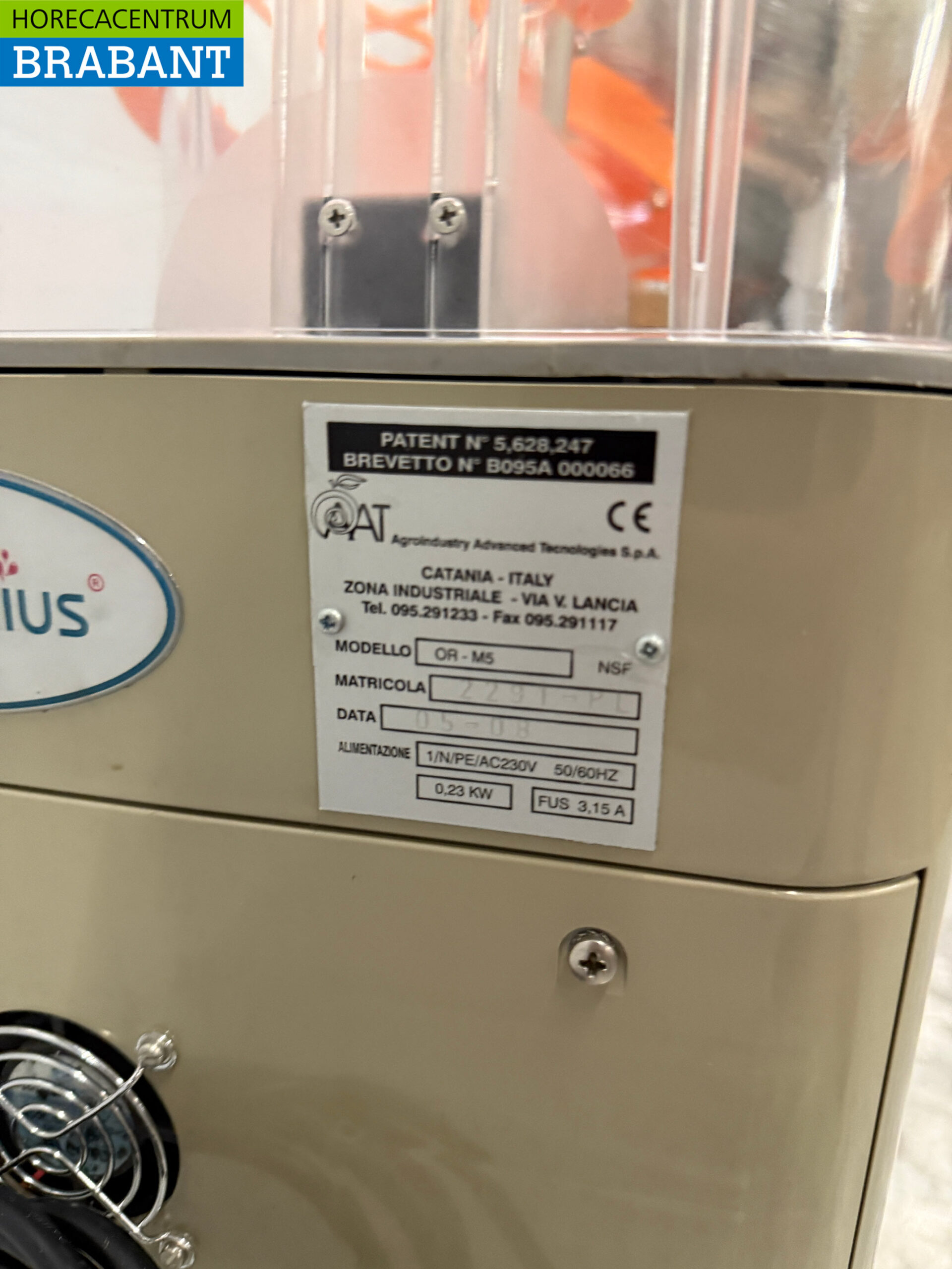 Oranfresh Orangenius sinaasappelpers citruspers 230V Horeca - Afbeelding 5