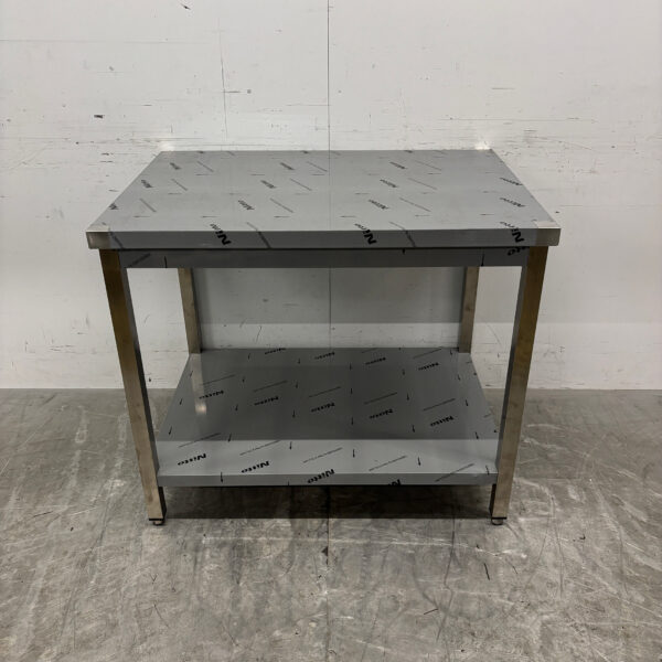 RVS Werktafel met onderschap 100 x 70 x 85.5 cm Horeca