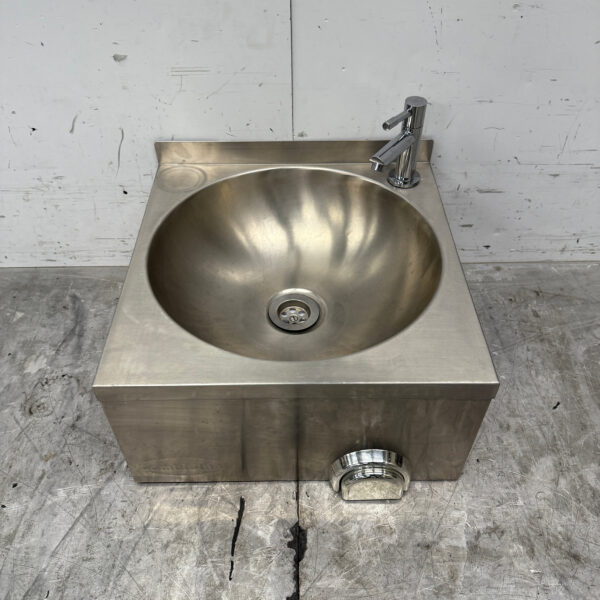 RVS Wasbak Spoelbak met kniebediening 40 x 43 cm Horeca