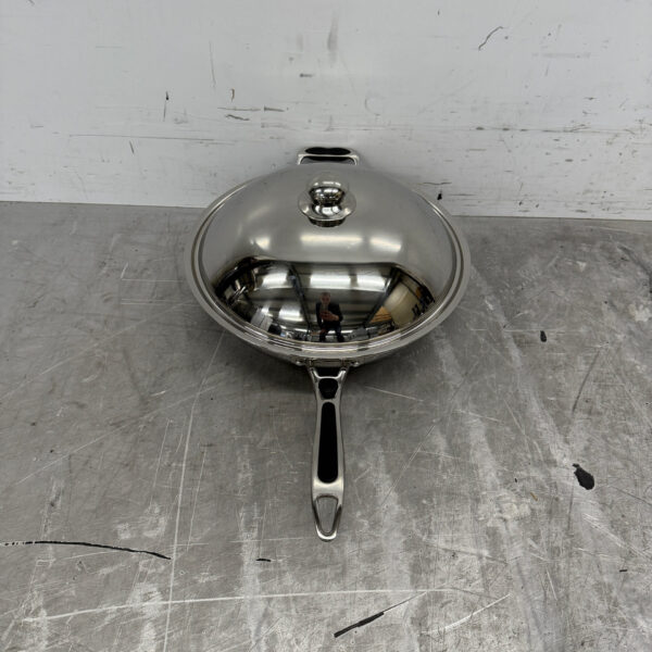 RVS Universele inductie wokpan wok met deksel 36 cm Horeca