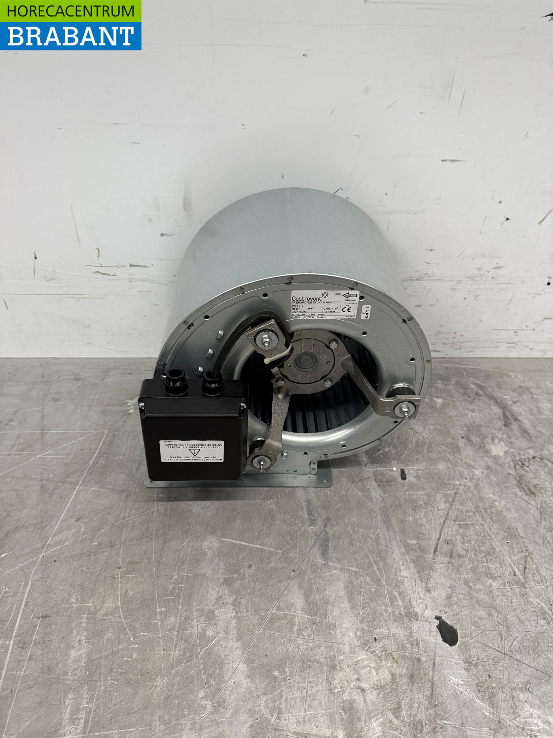 Gastrovent Afzuigmotor Slakkenhuis 1000 m3 230V Horeca