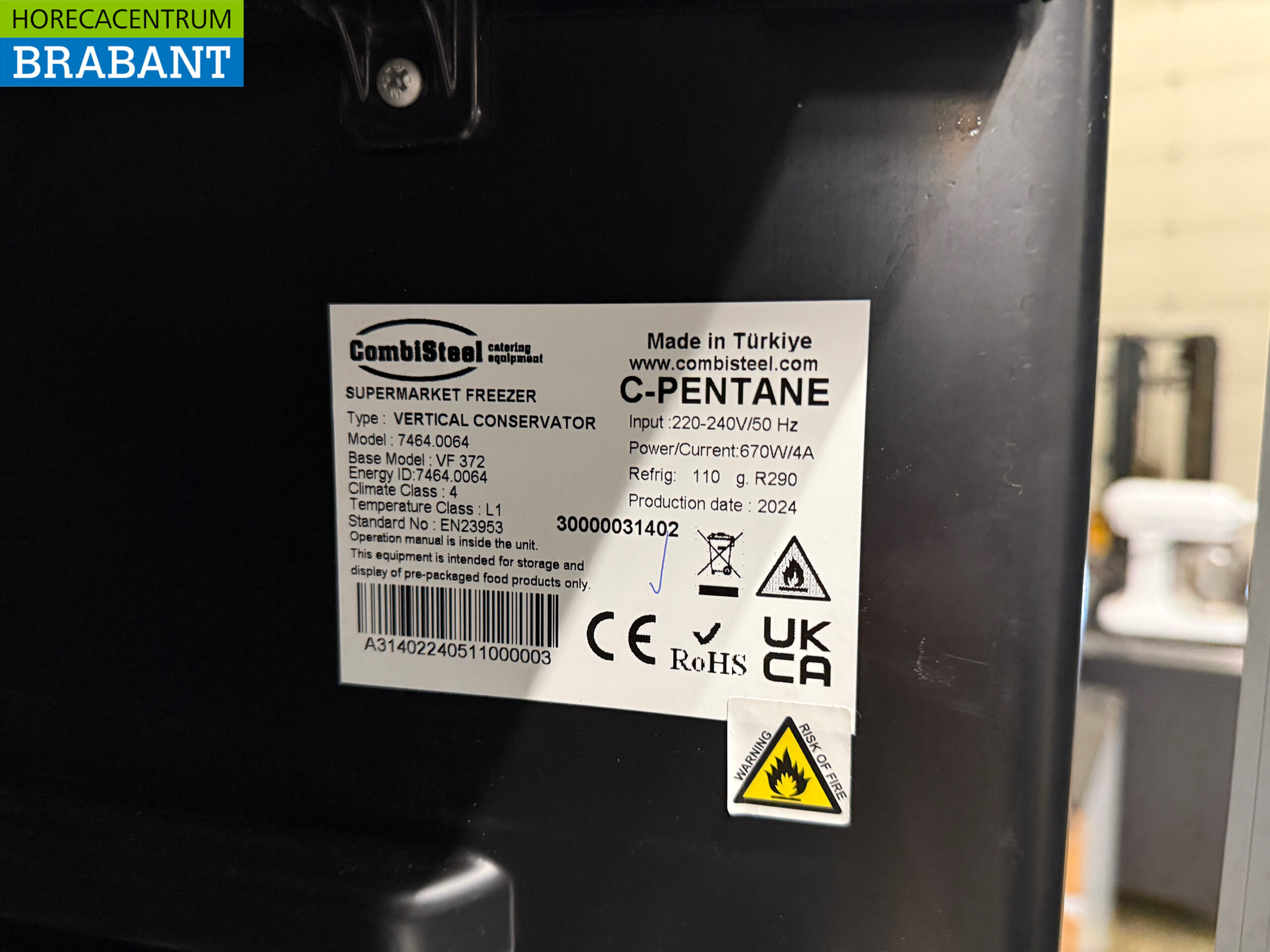 Combisteel Glasdeur Vriezer Vrieskast 382 liter 230V Horeca - Afbeelding 6