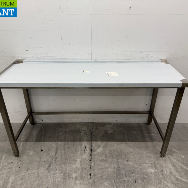 RVS Afvoertafel T.B.V. Doorschuifvaatwasser 160 cm Horeca