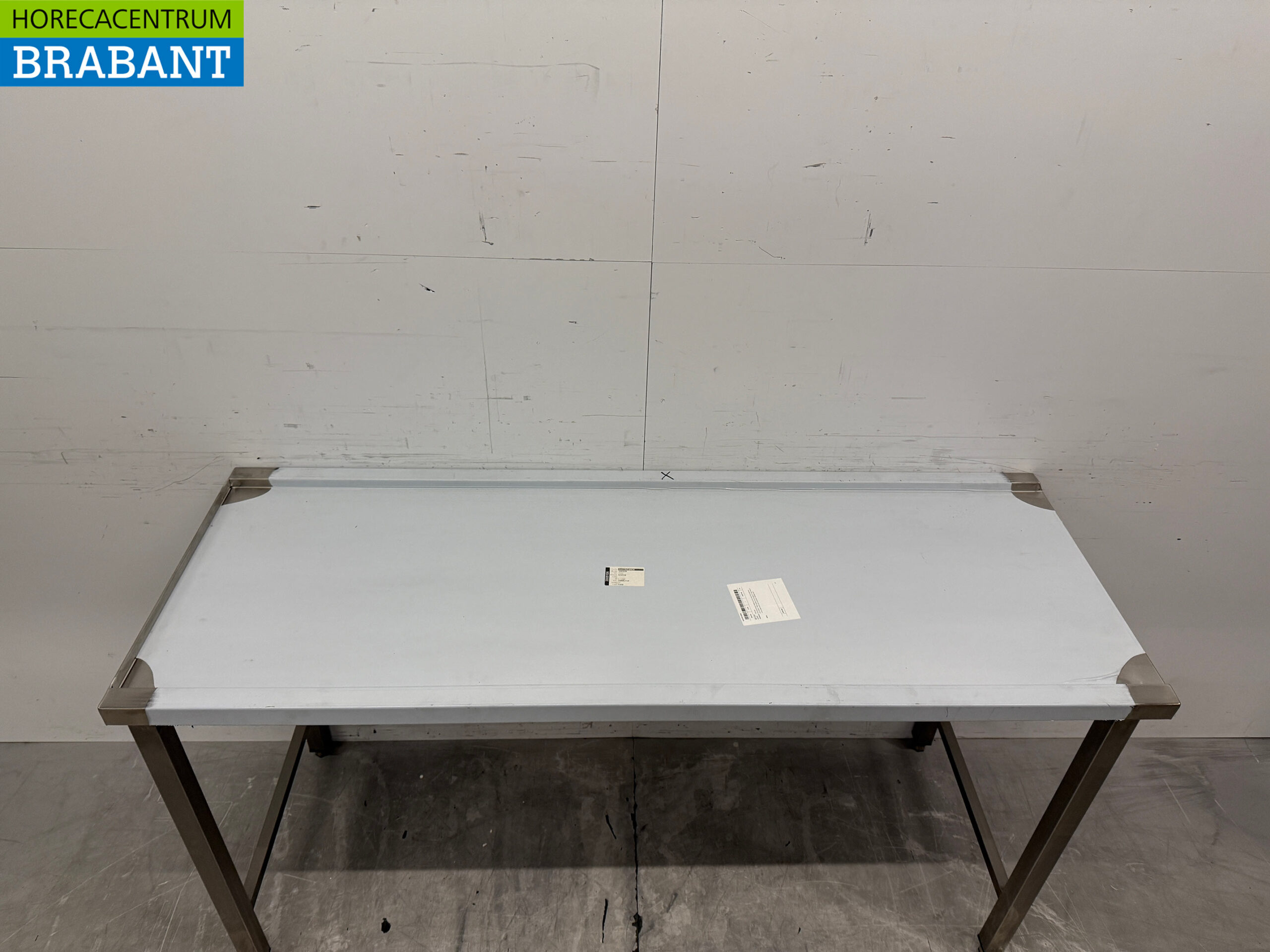 RVS Afvoertafel T.B.V. Doorschuifvaatwasser 160 cm Horeca - Afbeelding 4
