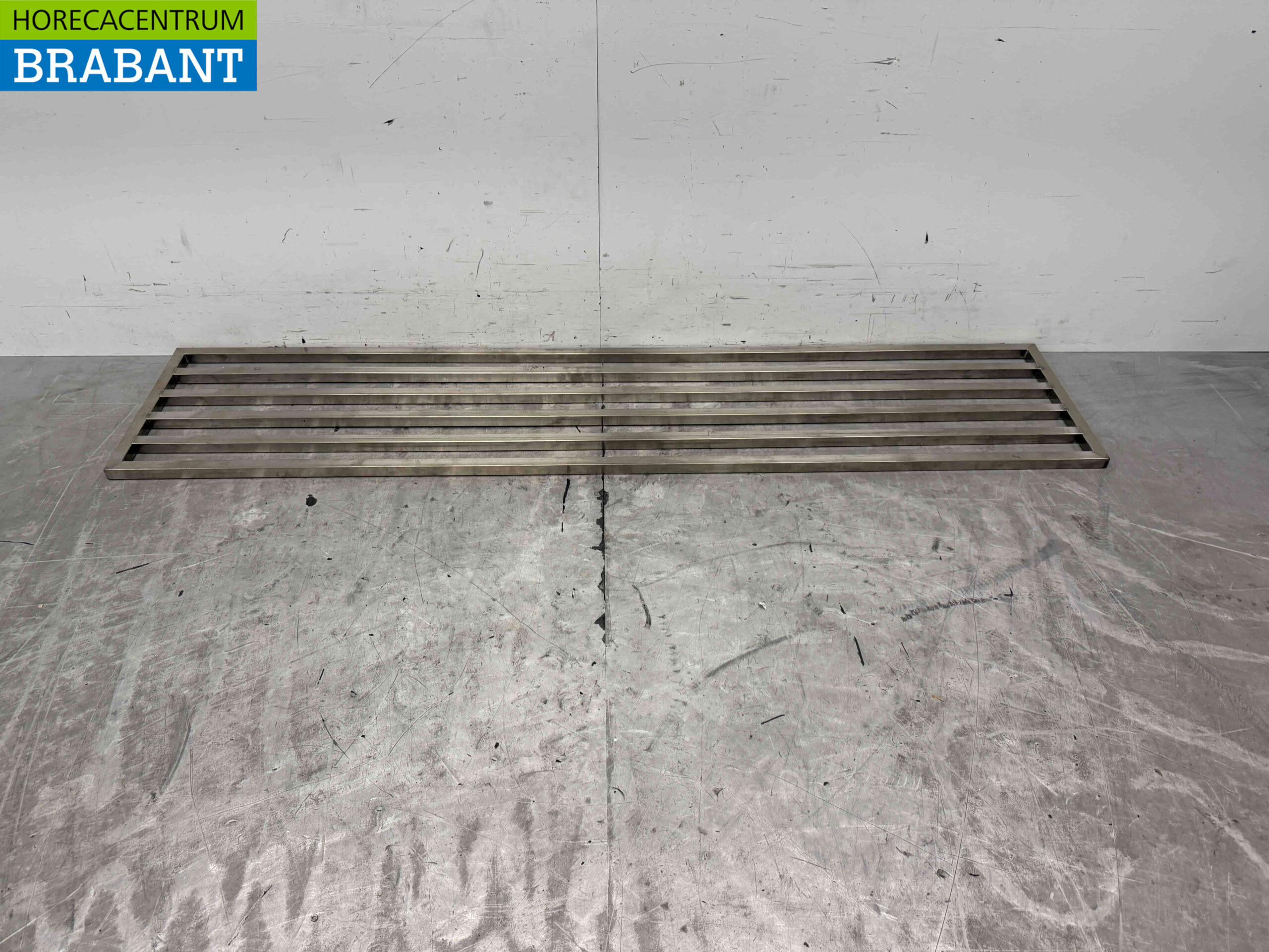 RVS Pannenrek Wandschap 190 x 40 cm Horeca - Afbeelding 5