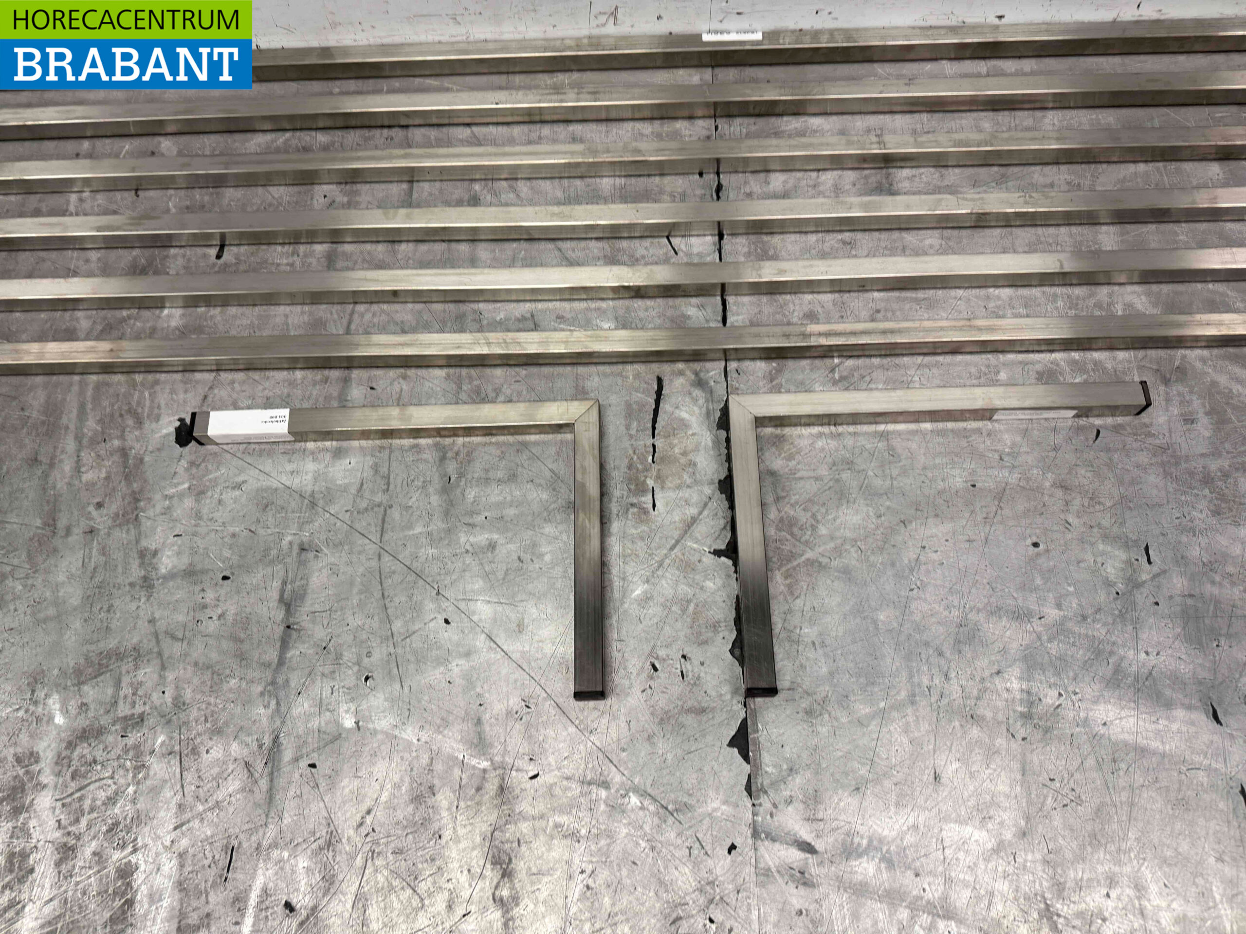 RVS Pannenrek Wandschap 190 x 40 cm Horeca - Afbeelding 2