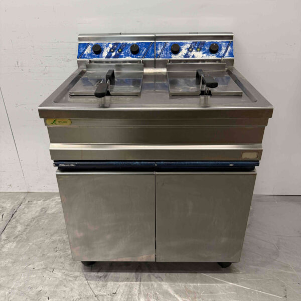 RVS Dubbele Friteuse 2 x 12 liter 400V Horeca
