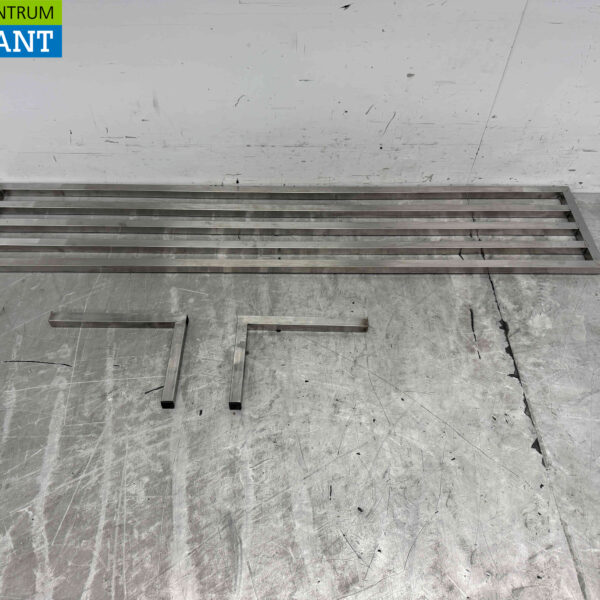 RVS Pannenrek Wandschap 160 x 30,5 cm Horeca