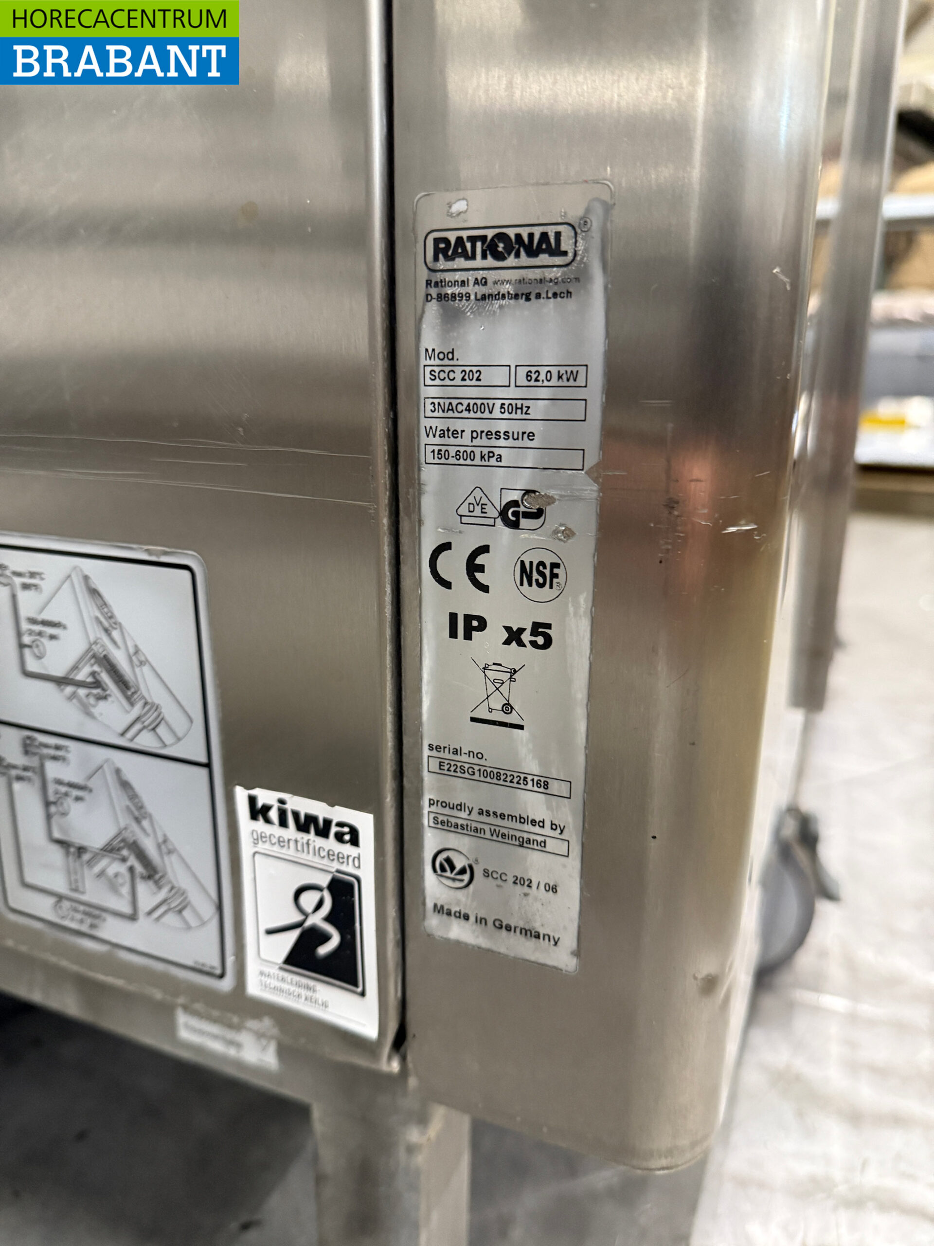 RVS Rational SCC 202 SelfCookingCenter 40 x 1/1 GN 400V Horeca - Afbeelding 7