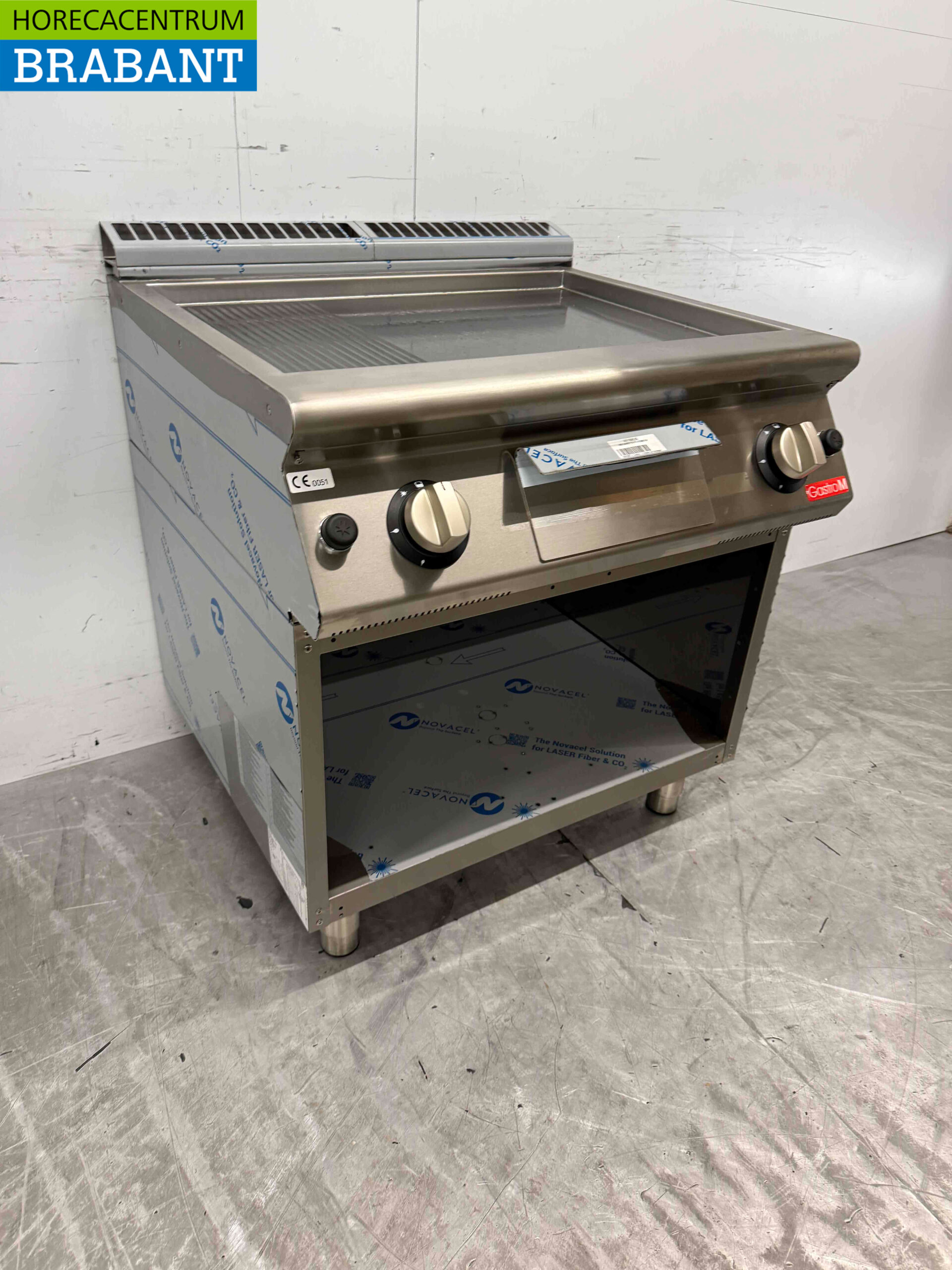 RVS Gastro M Bakplaat 80 cm Gas Horeca - Afbeelding 3