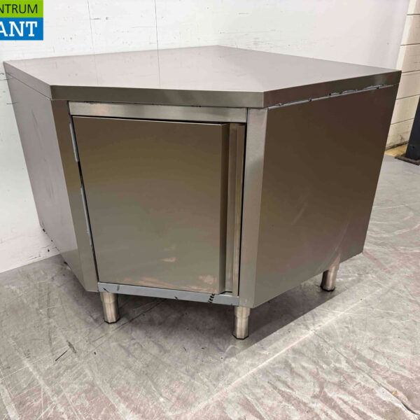 Combisteel RVS Werkkast Hoekkast Kast klap 100 x 100 cm Horeca