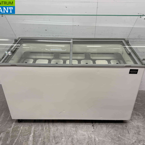 Verrijdbare Combisteel Tenerife Schepijsvitrine 10 bakken 230V Horeca