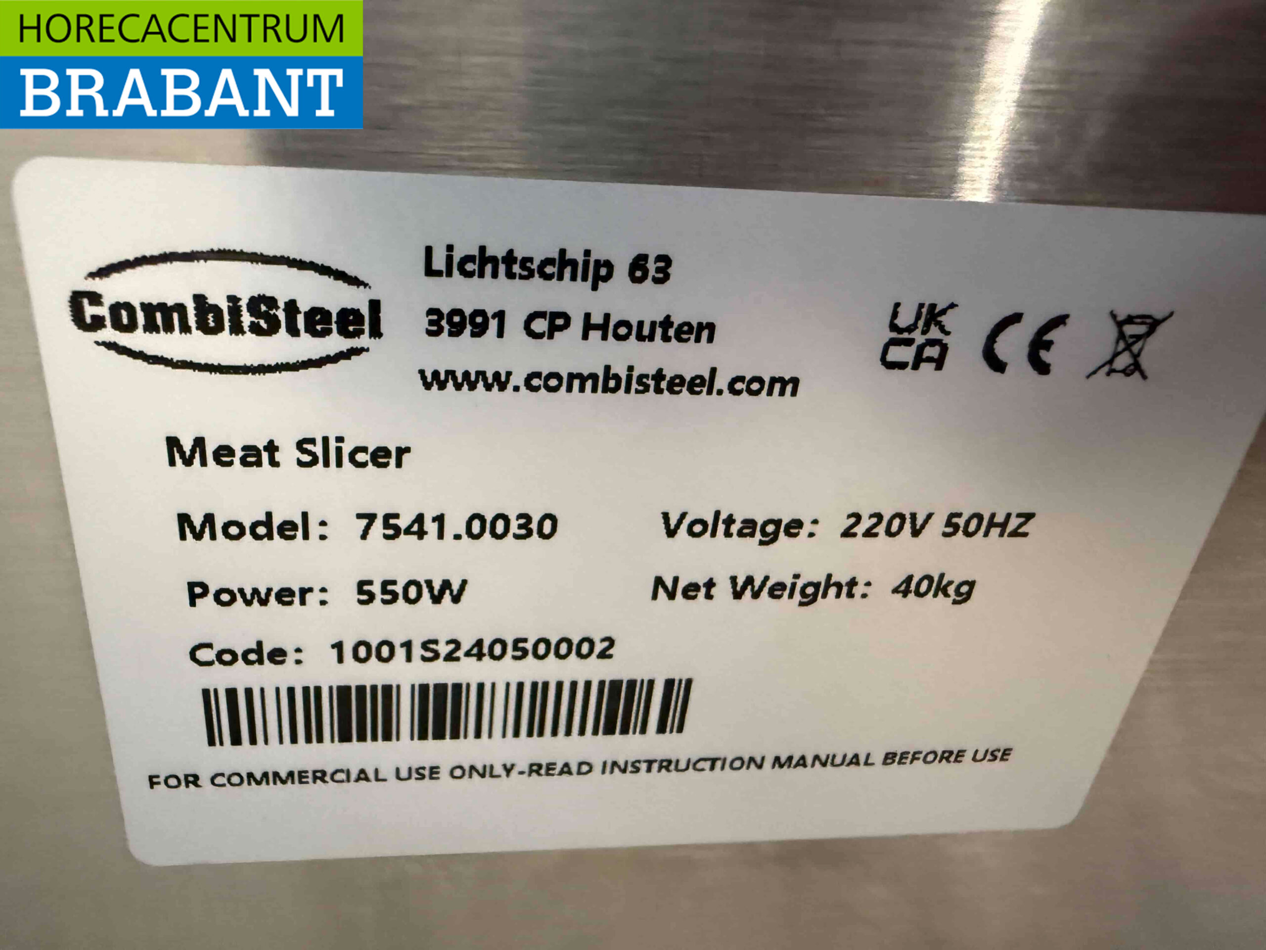 Combisteel RVS Elektrische Vleesvermalser Vermalser Vleessnijder 230V Slagerij Horeca - Afbeelding 6