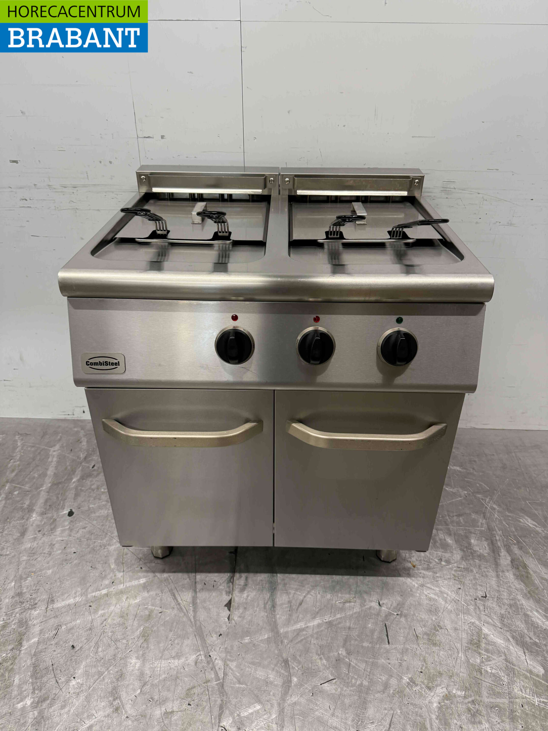 RVS Combisteel Dubbele Friteuse 2 x 18 liter 400V Horeca