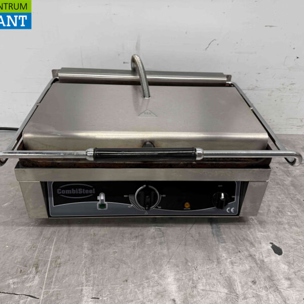 RVS Combisteel Contactgrill Paninigrill Grill Ribbel 230V Horeca