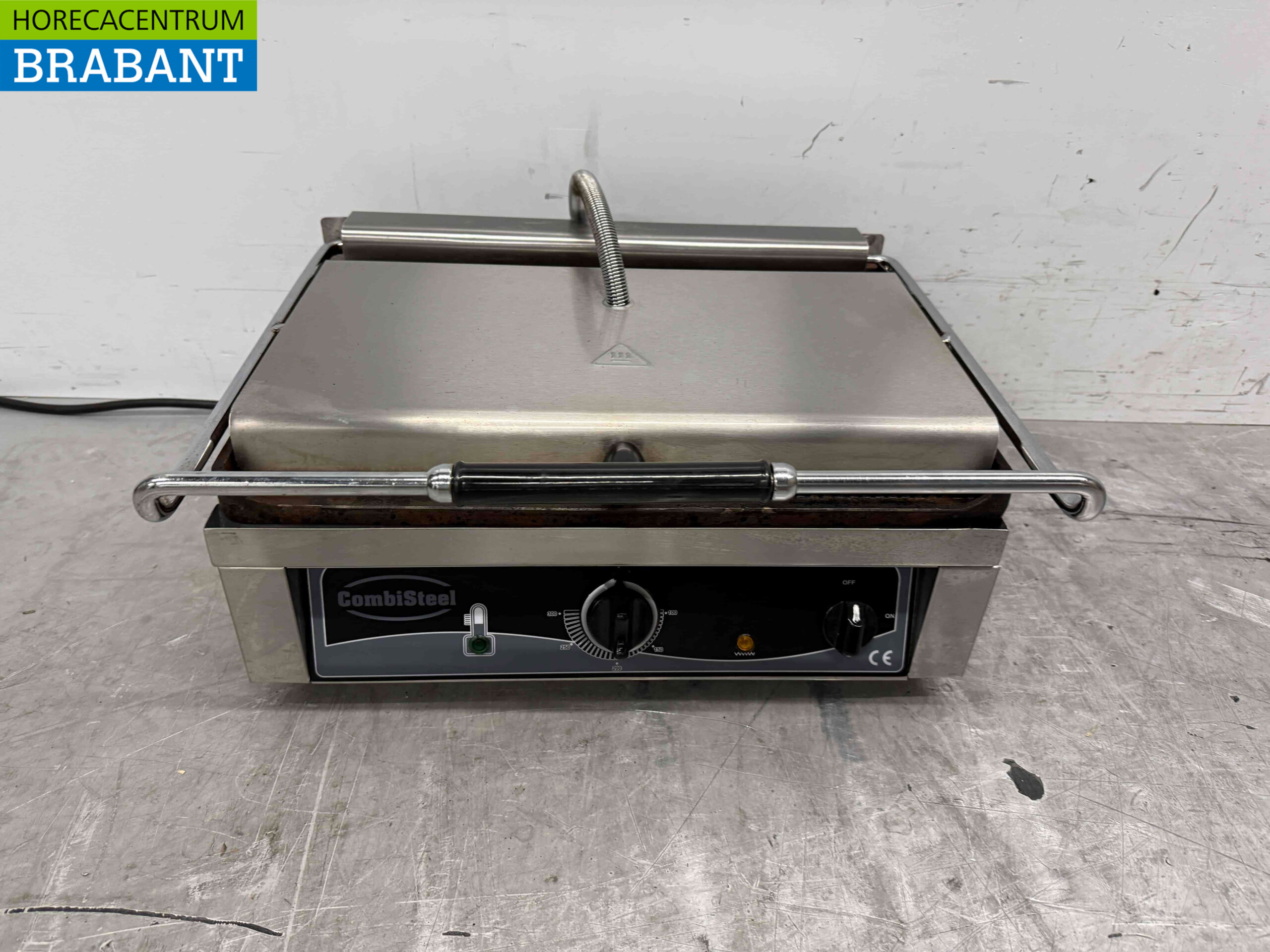 RVS Combisteel Contactgrill Paninigrill Grill Ribbel 230V Horeca
