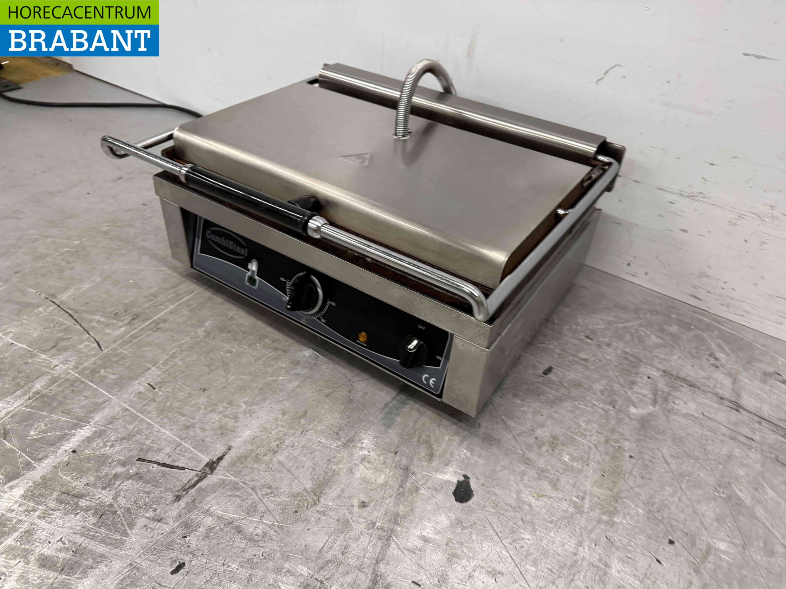 RVS Combisteel Contactgrill Paninigrill Grill Ribbel 230V Horeca - Afbeelding 2