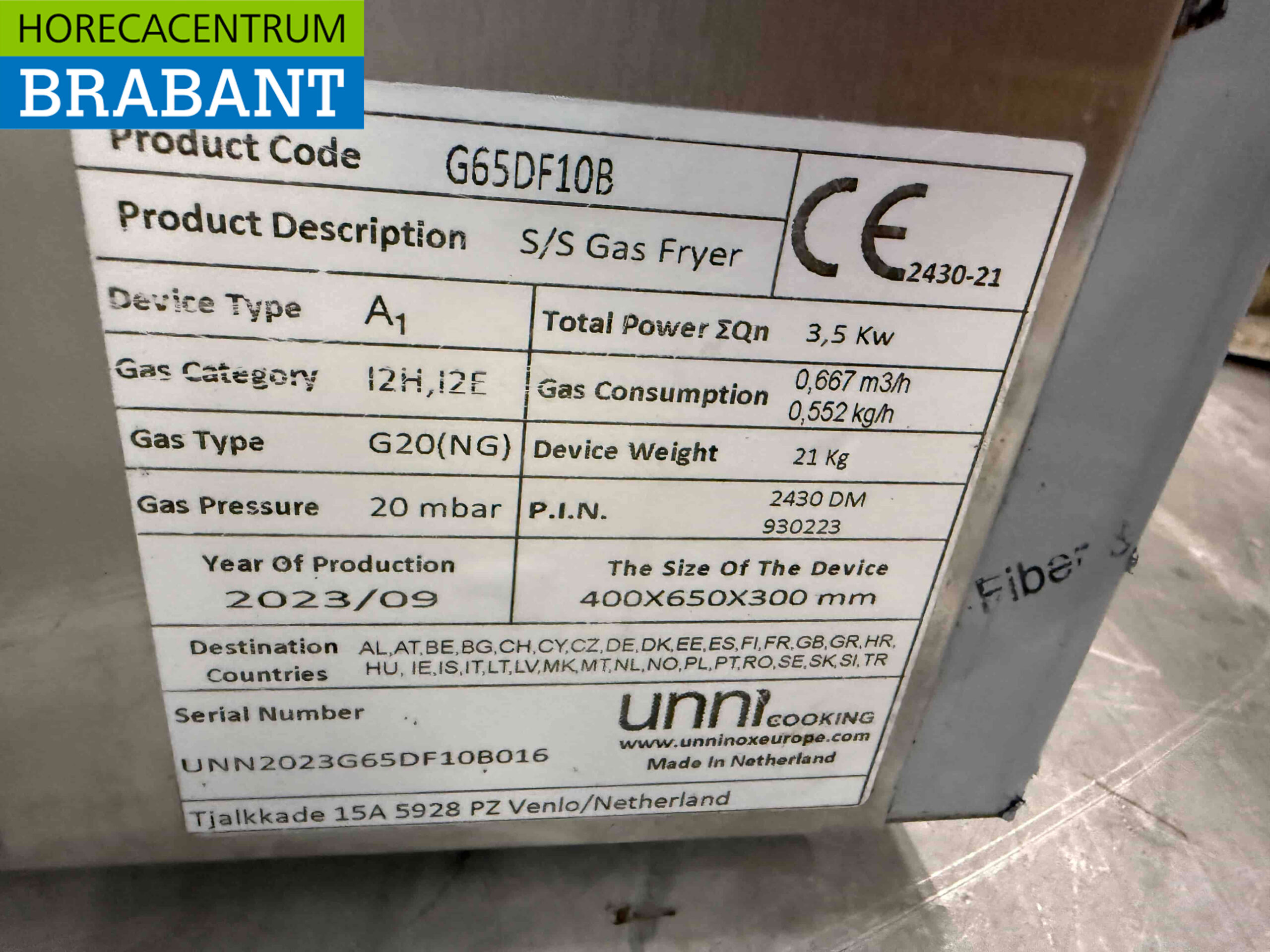 RVS Friteuse frituur 8 liter GAS Horeca - Afbeelding 6