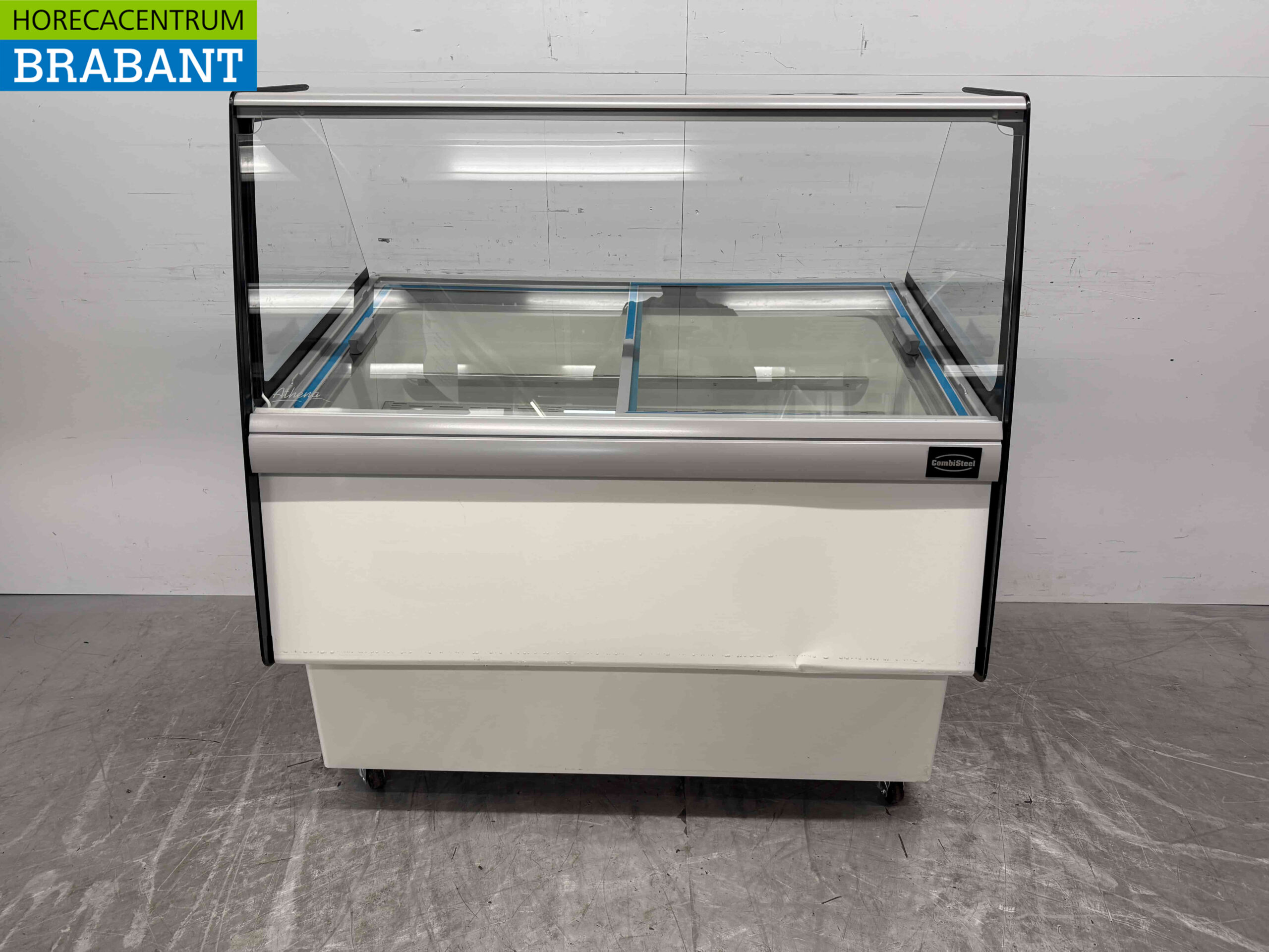 Verrijdbare Combisteel Ibiza Schepijsvitrine 8 bakken 230V Horeca