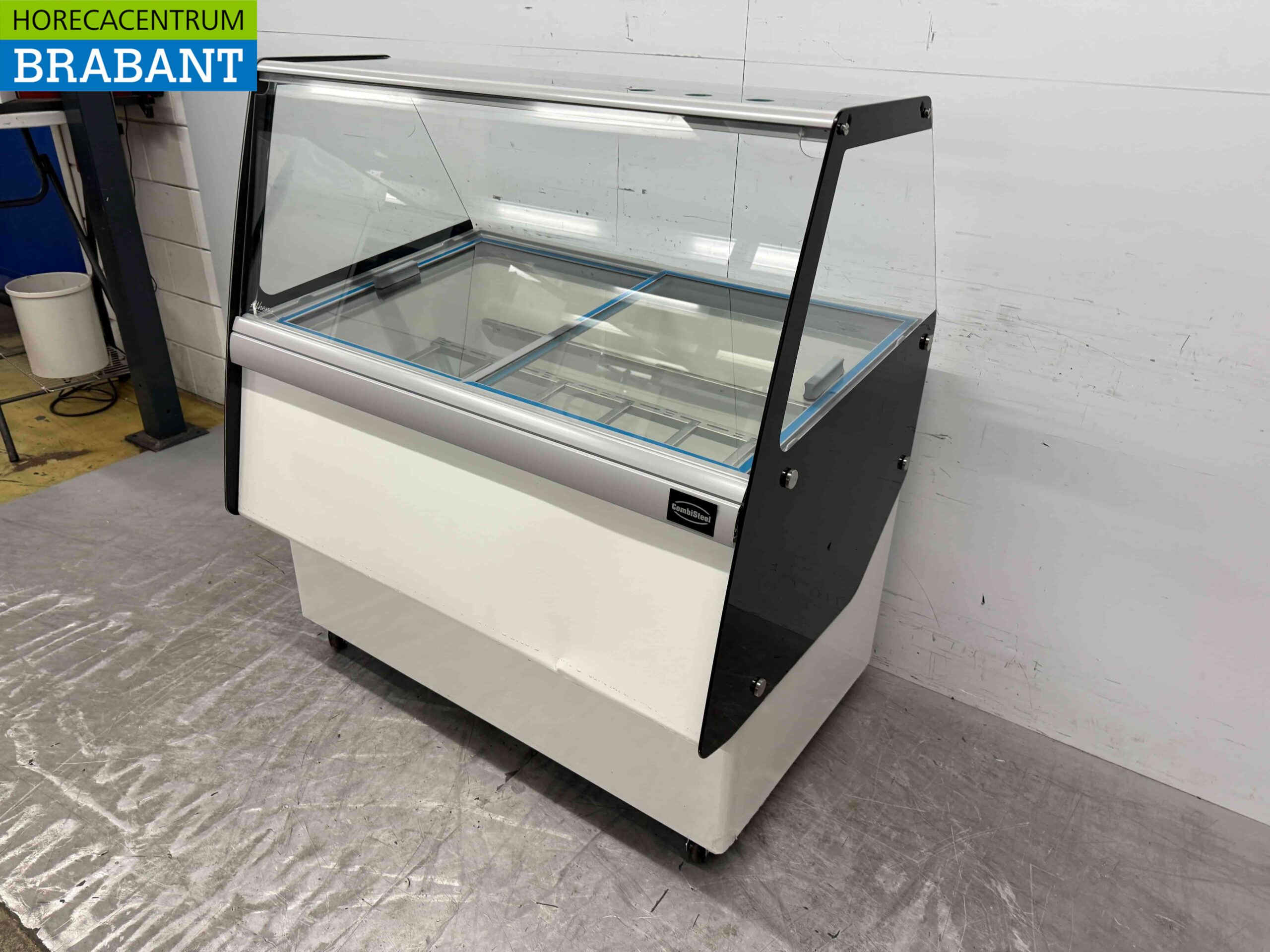 Verrijdbare Combisteel Ibiza Schepijsvitrine 8 bakken 230V Horeca - Afbeelding 3