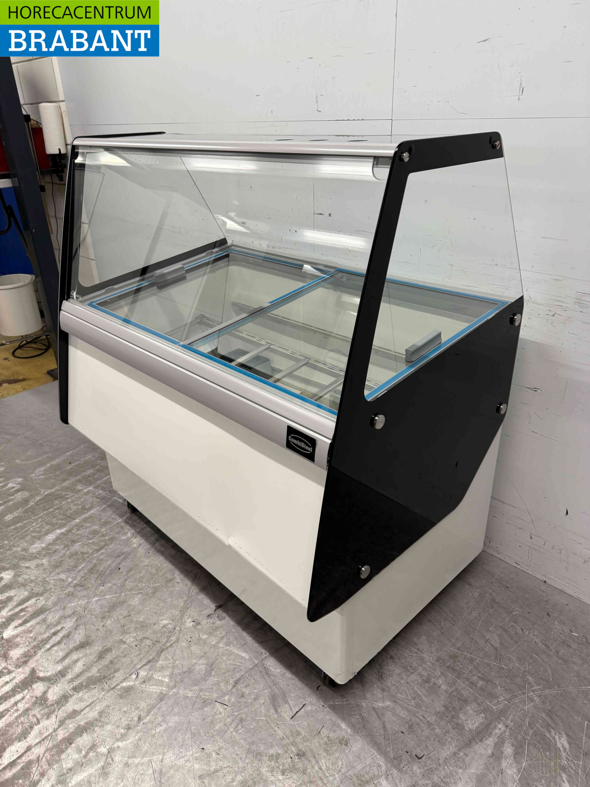 Verrijdbare Combisteel Ibiza Schepijsvitrine 8 bakken 230V Horeca - Afbeelding 4