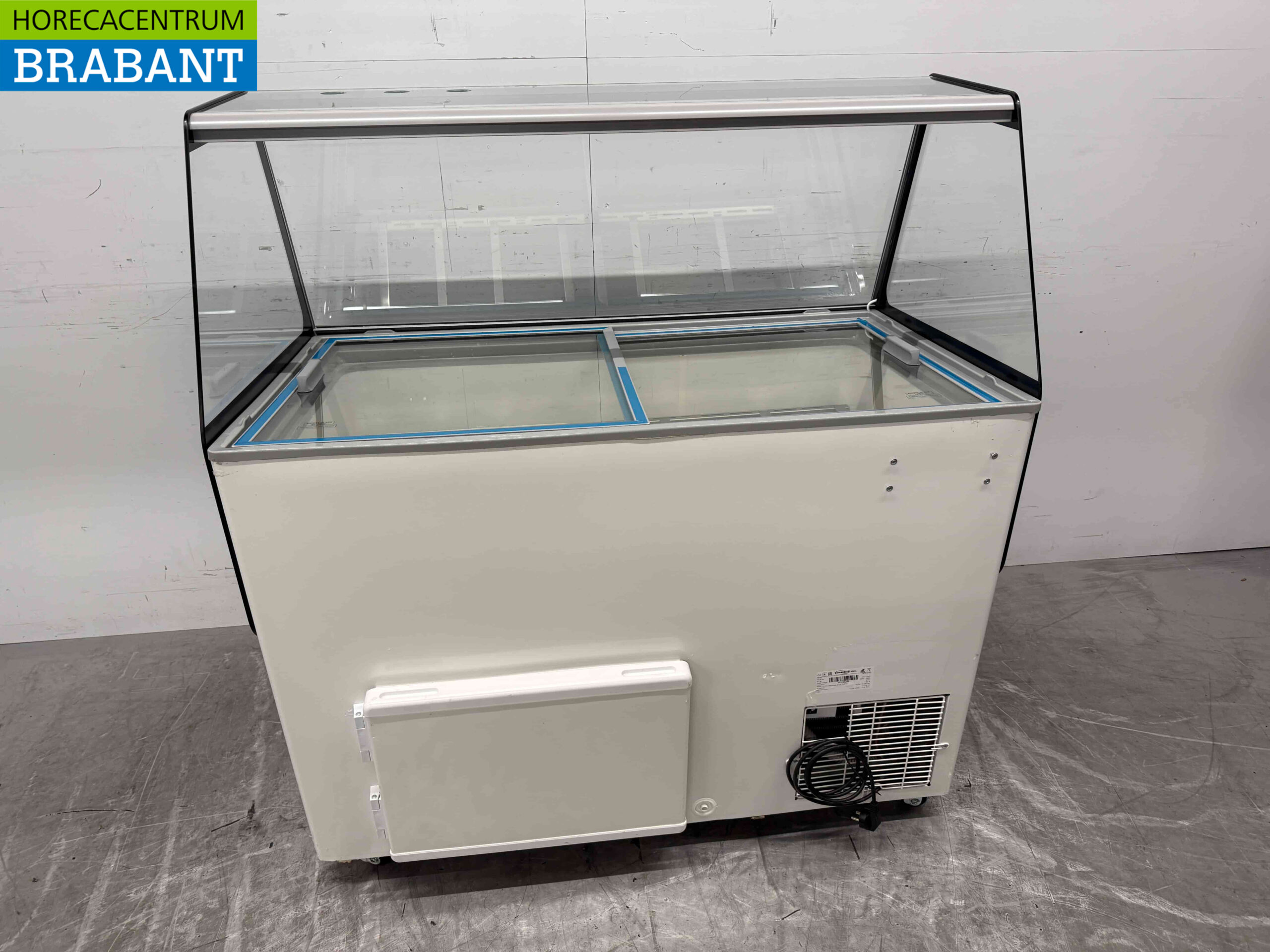 Verrijdbare Combisteel Ibiza Schepijsvitrine 8 bakken 230V Horeca - Afbeelding 5