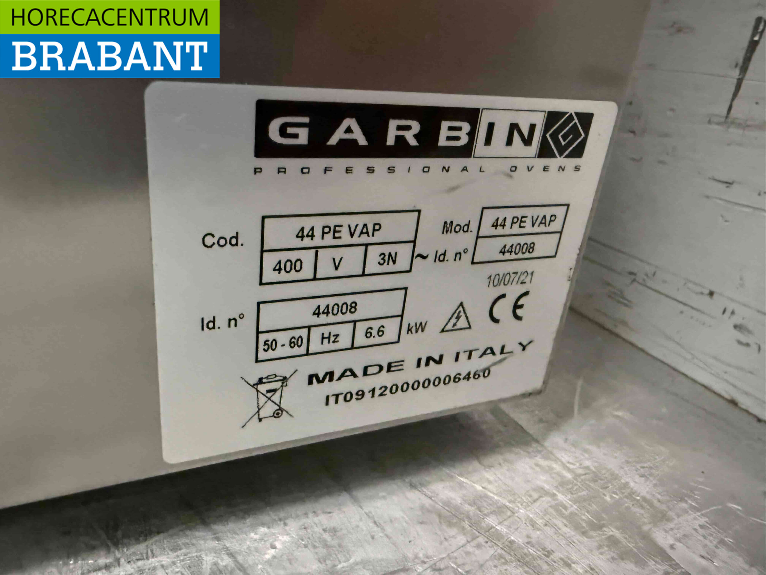 RVS Garbin Heteluchtoven Convectieoven 60/40 cm 320V Horeca - Afbeelding 5