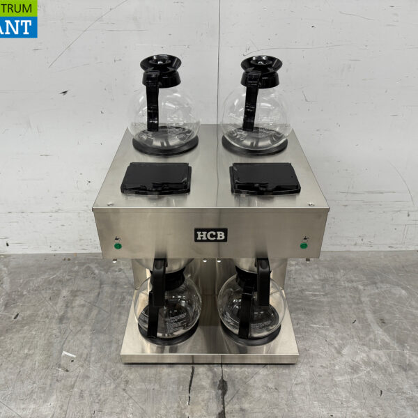RVS HCB Dubbele Koffiezetapparaat Koffiemachine 2 x 1,8 liter 230V Horeca